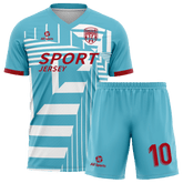 水色 サッカー ユニフォーム